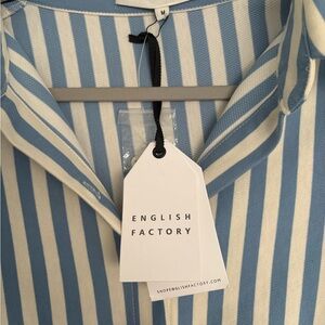 English factory new with tags striped dress